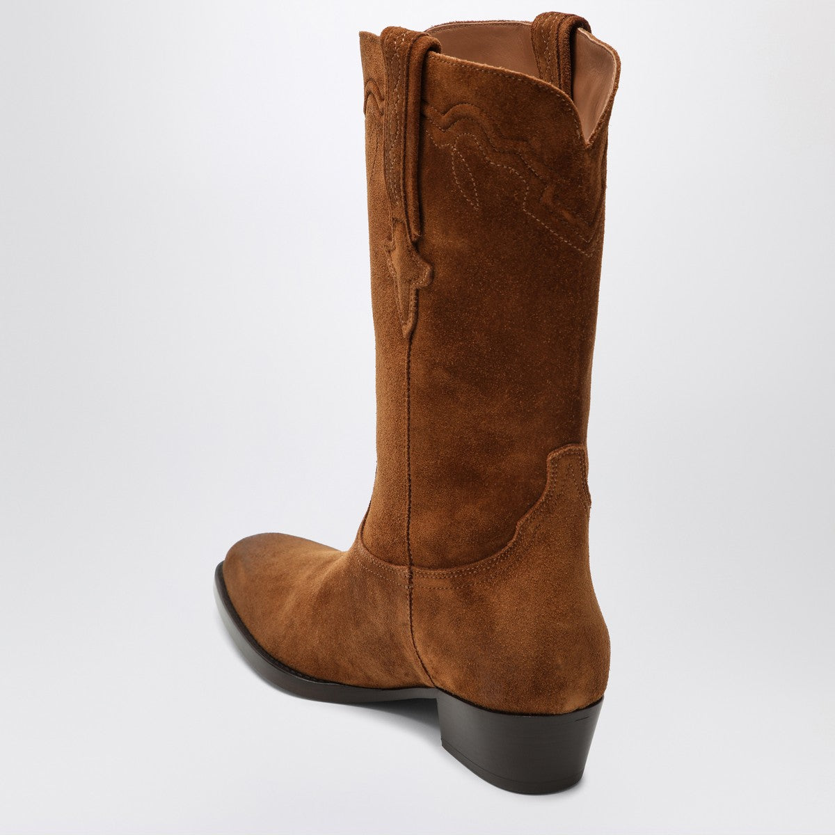 Paris Texas Hilda boots in Cognac suede Paris Texas