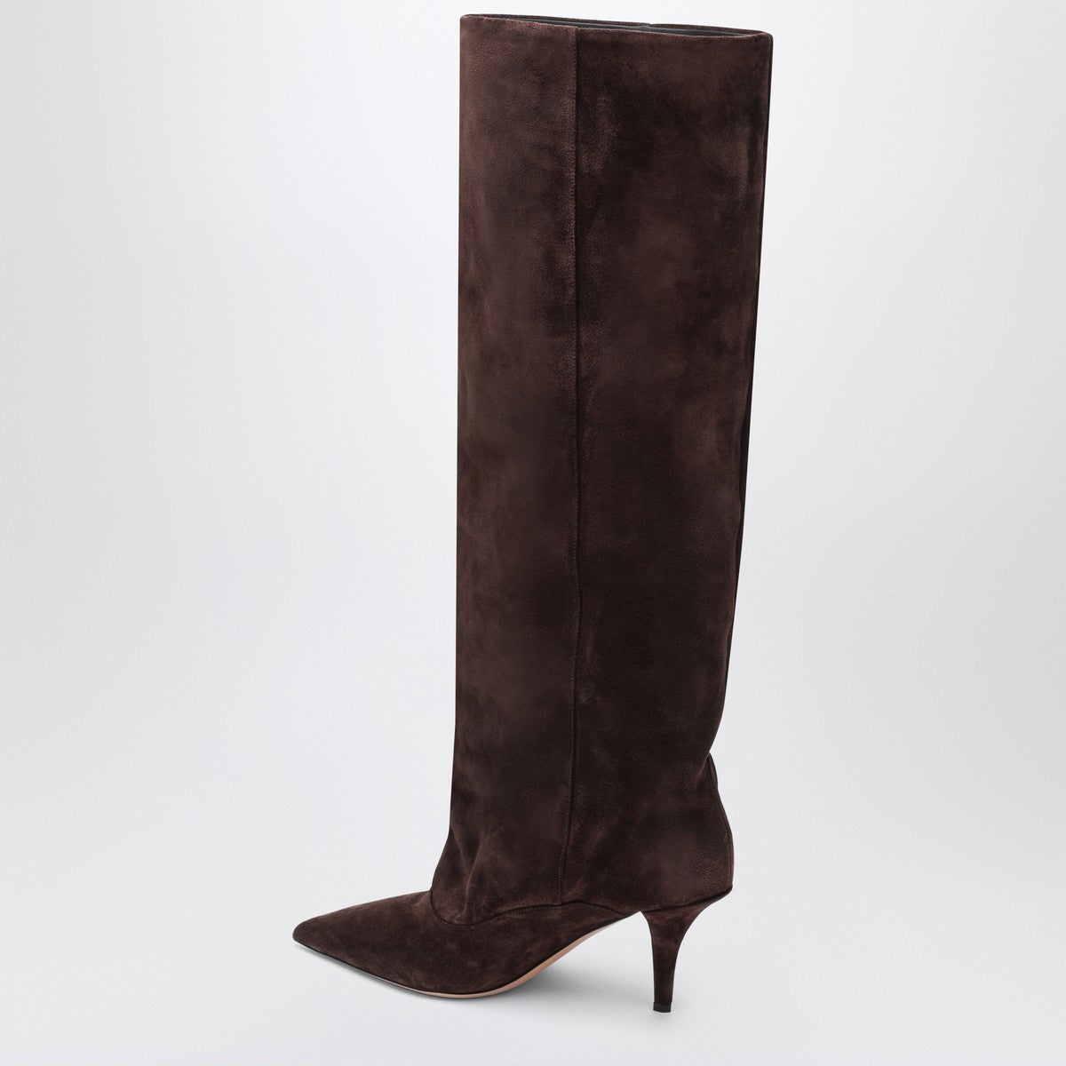Paris Texas Tall boots in chocolate-coloured suede Paris Texas