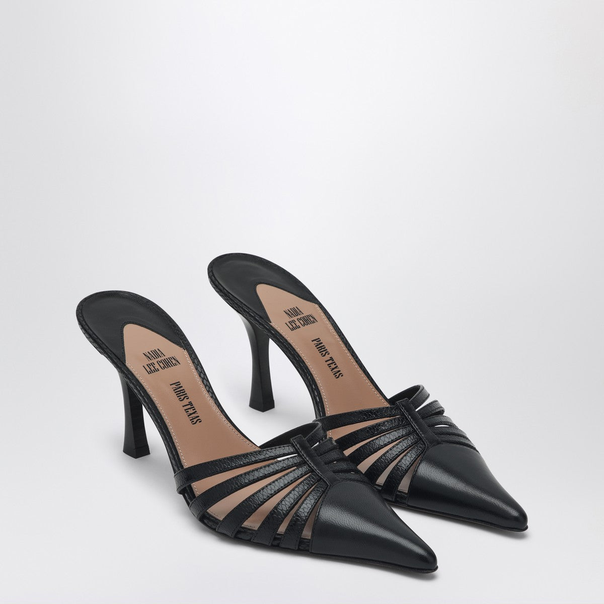 Paris Texas Black leather mule Nadia Paris Texas