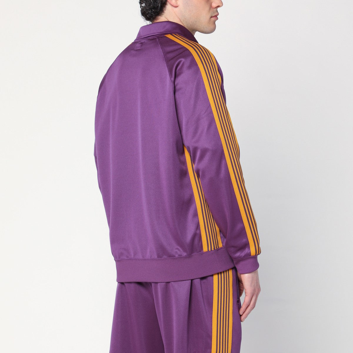 Needles Purple/ochre zip sweatshirt Needles