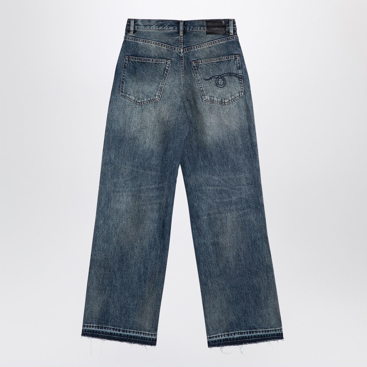 R13 Washed-out blue denim jeans R13