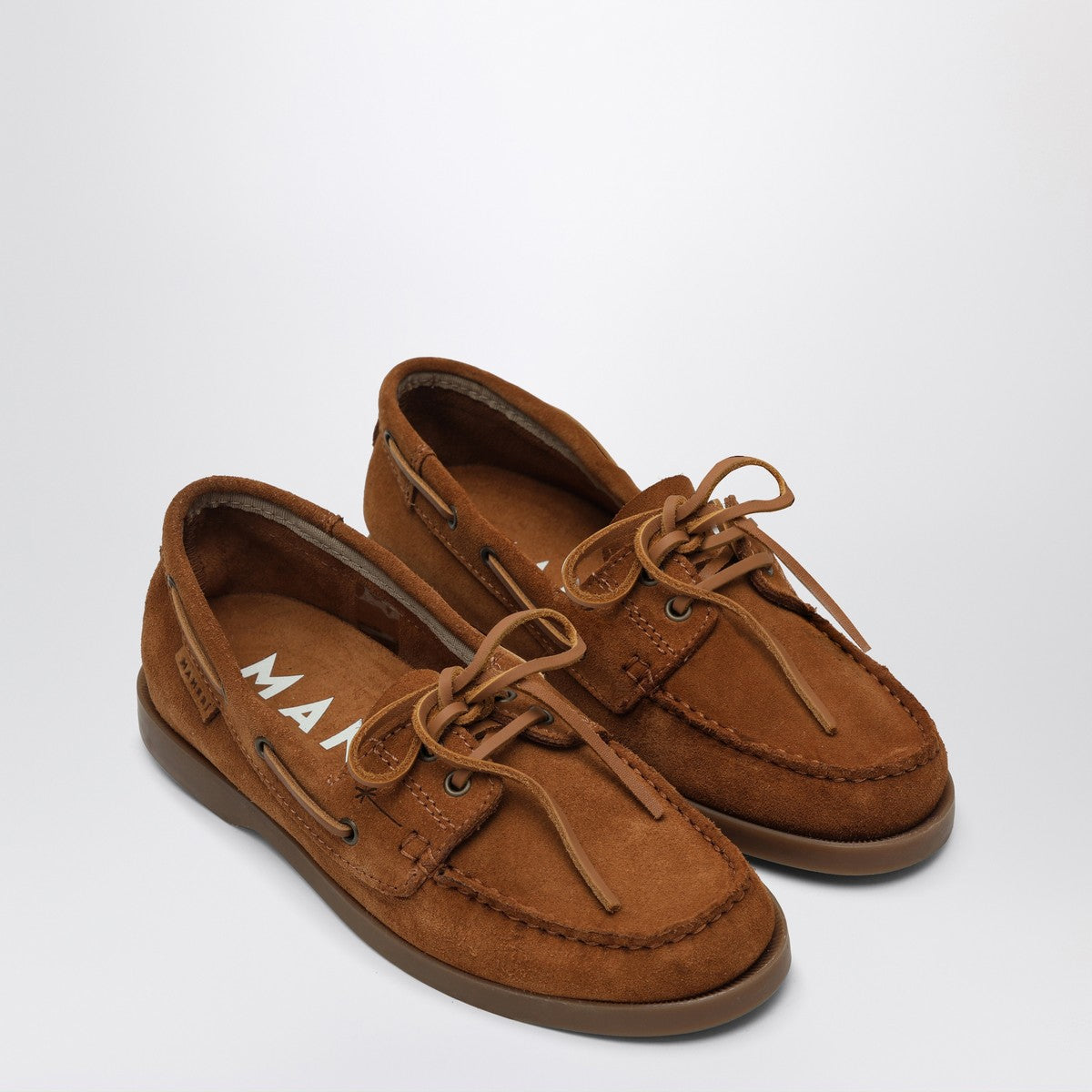 Manebí Brown suede boat shoes Manebí