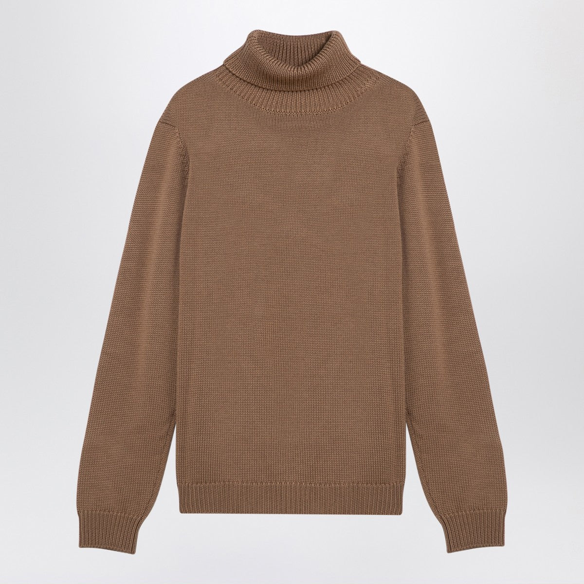 Roberto Collina Camel merino wool turtleneck pullover Roberto Collina