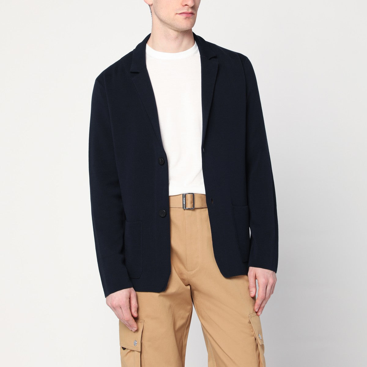 Roberto Collina Navy blue cotton jacket cardigan Roberto Collina
