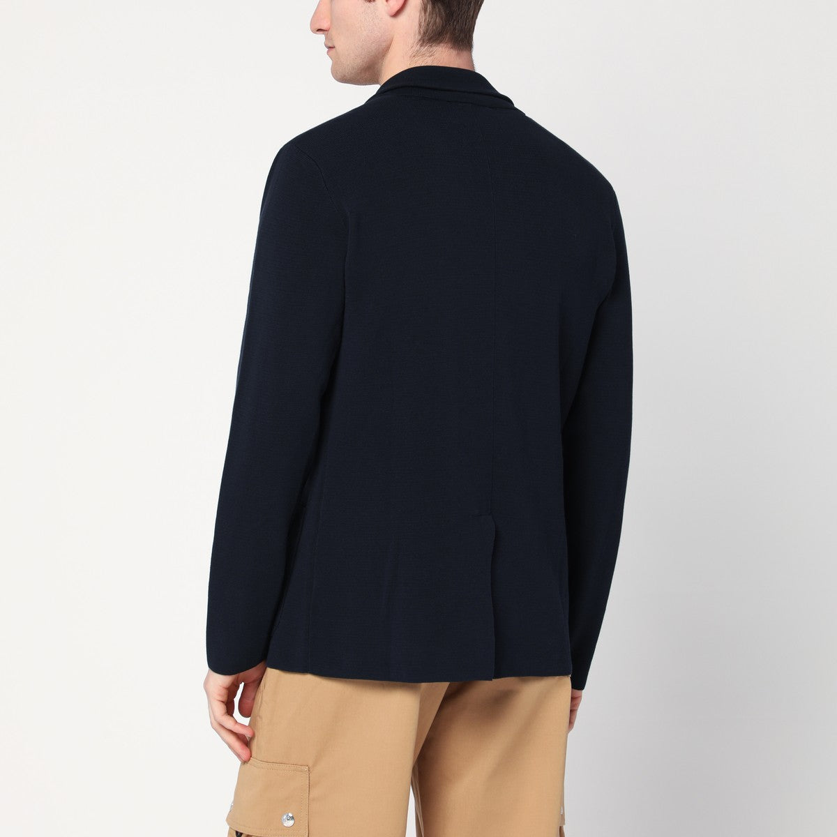 Roberto Collina Navy blue cotton jacket cardigan Roberto Collina