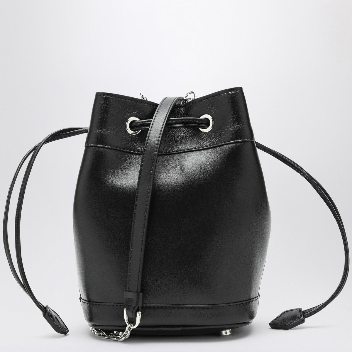 ROGER VIVIER Black leather bucket bag Très Vivier Roger Vivier