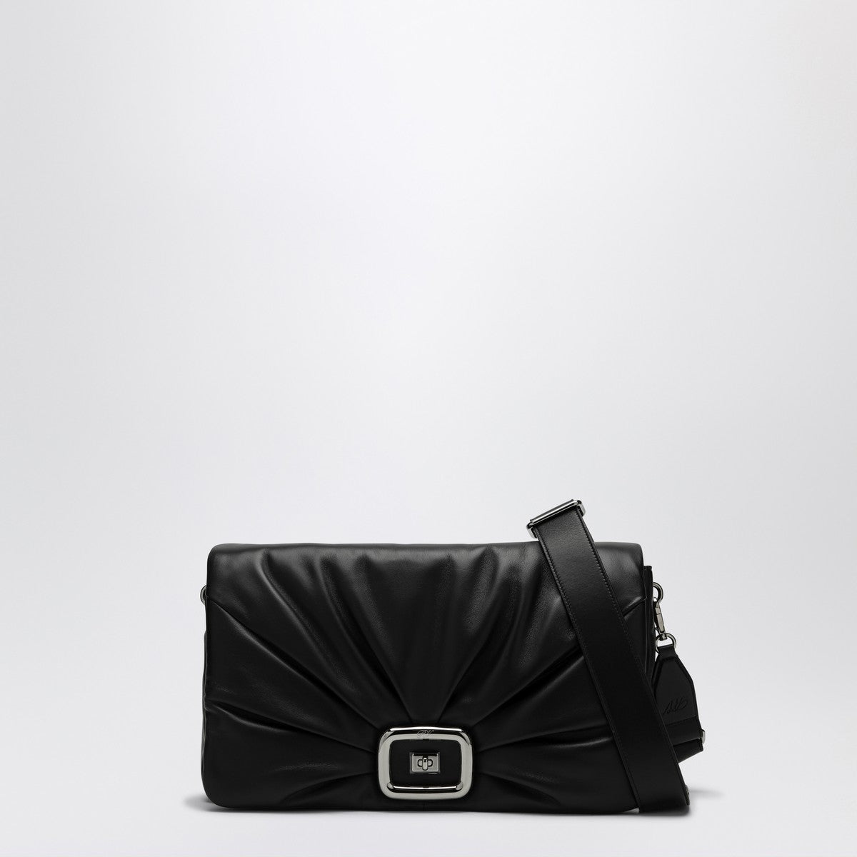ROGER VIVIER Viv'' Choc Large black leather bag Roger Vivier
