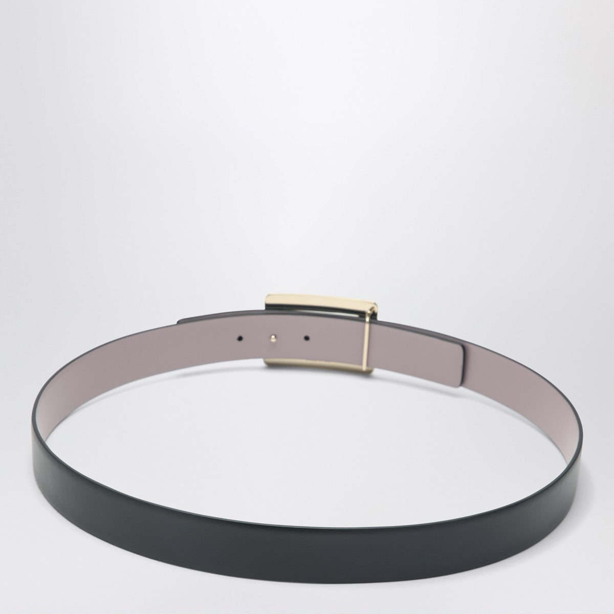 ROGER VIVIER Belle Vivier black/pink leather belt Roger Vivier