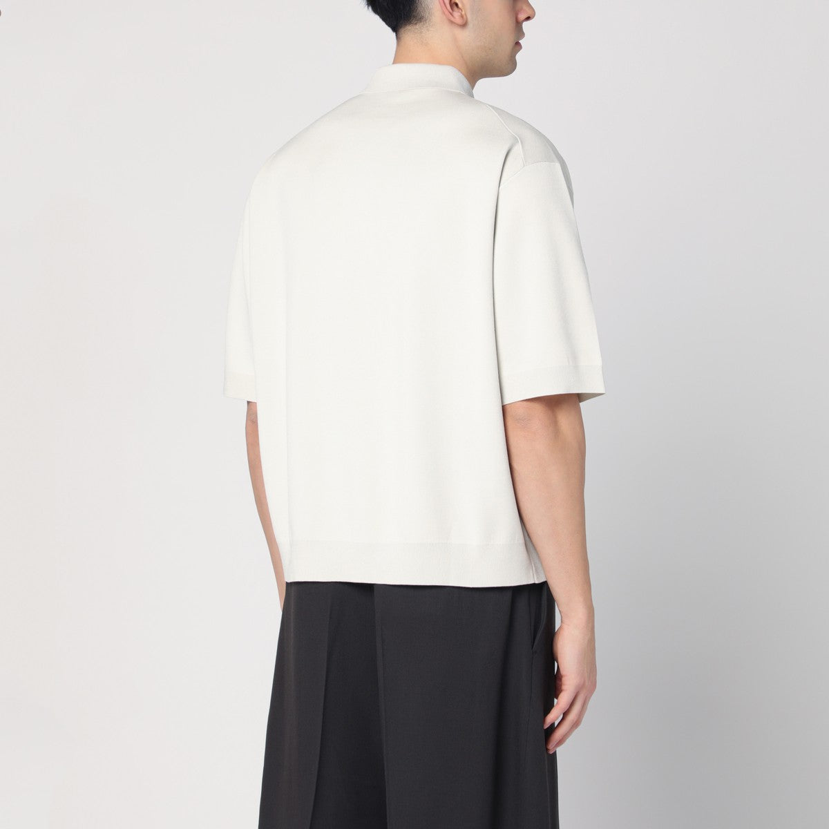 STUDIO NICHOLSON Short-sleeve ice color polo Studio Nicholson