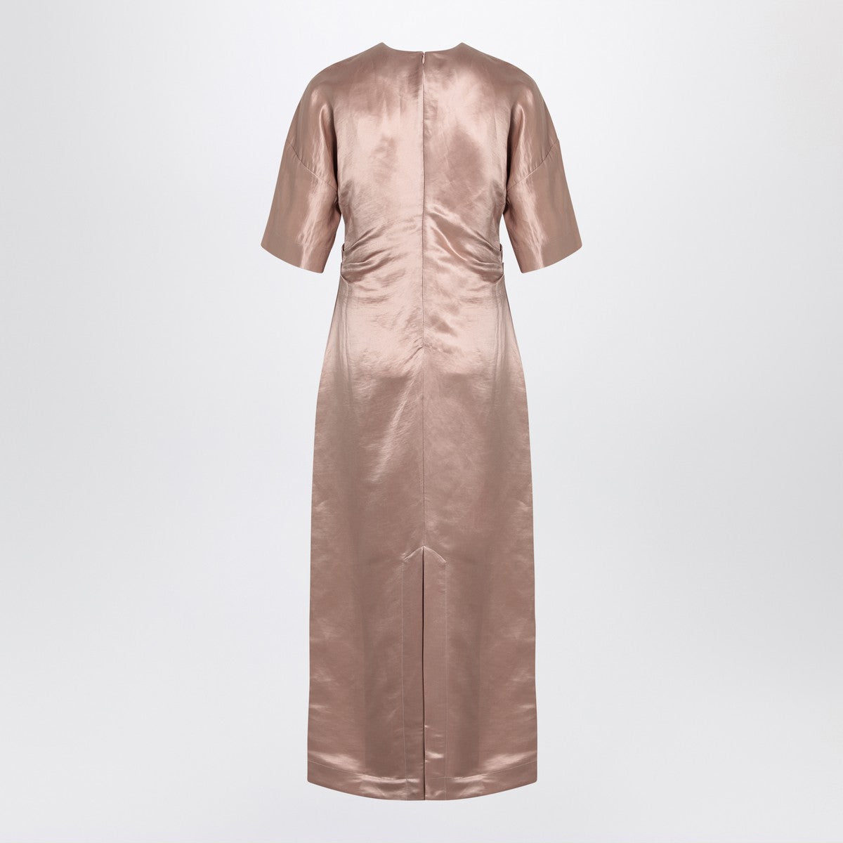 LouLou De Saison Long antique pink dress in linen and silk LouLou De Saison