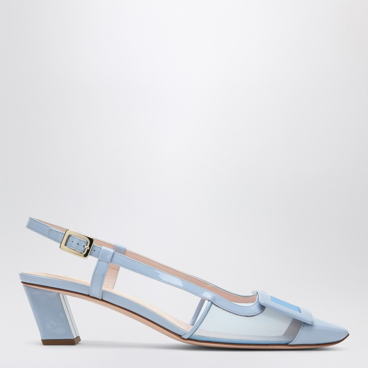 ROGER VIVIER Placid blue Belle Vivier slingback pumps Roger Vivier