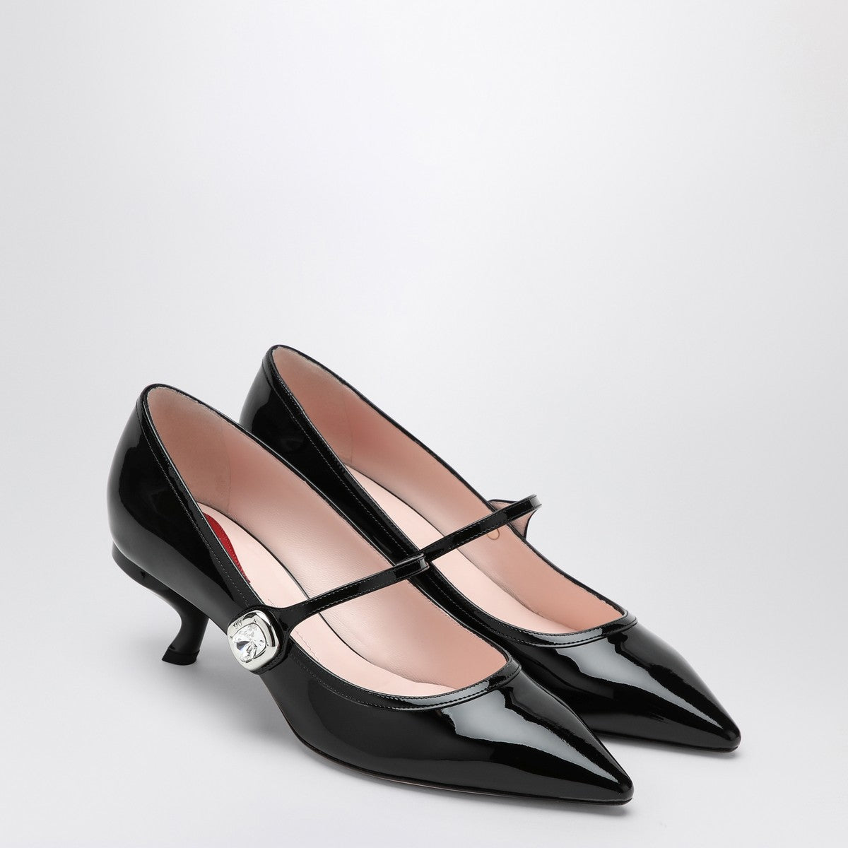 ROGER VIVIER Black patent leather Mary Jane Virgule decolletés Roger Vivier