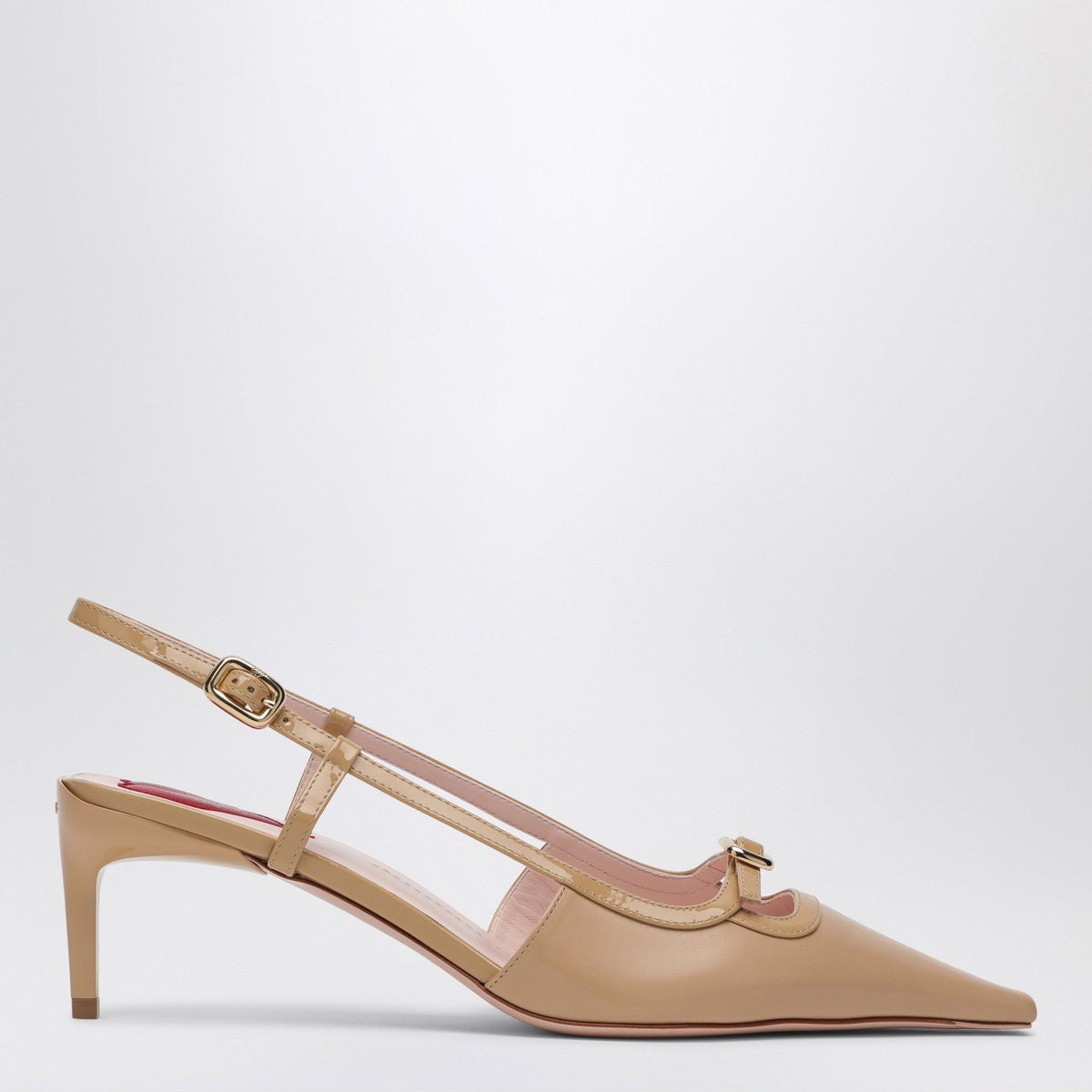 ROGER VIVIER Desert leather décolletés Slingback Viv'' Canard Roger Vivier