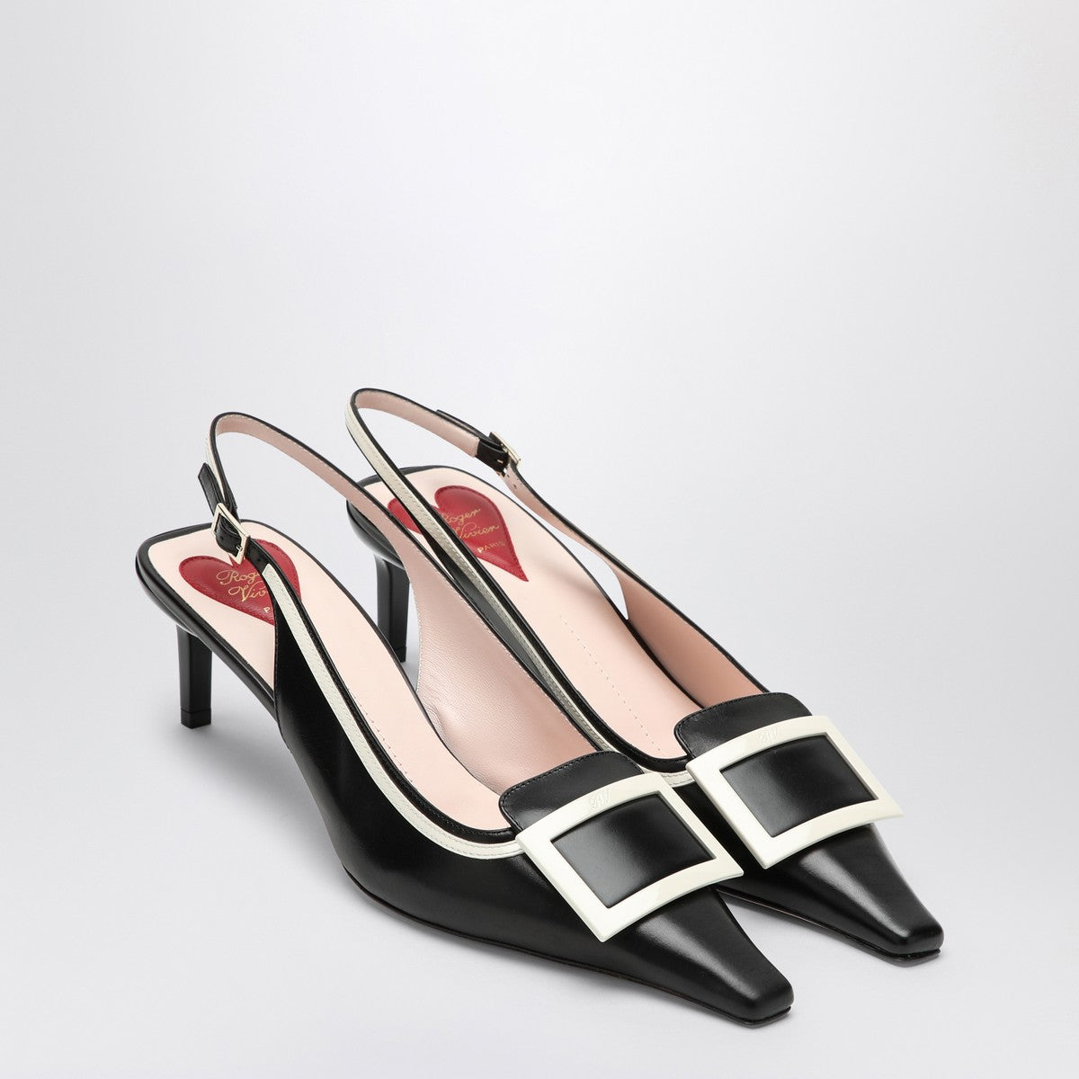ROGER VIVIER Viv'' Canard leather slingback décolleté Roger Vivier