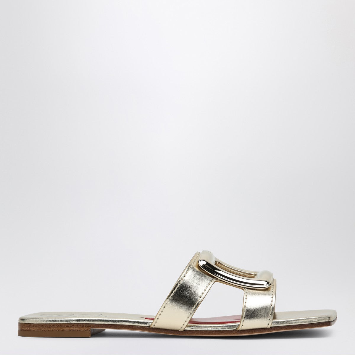 ROGER VIVIER Belle Vivier gold slipper Roger Vivier