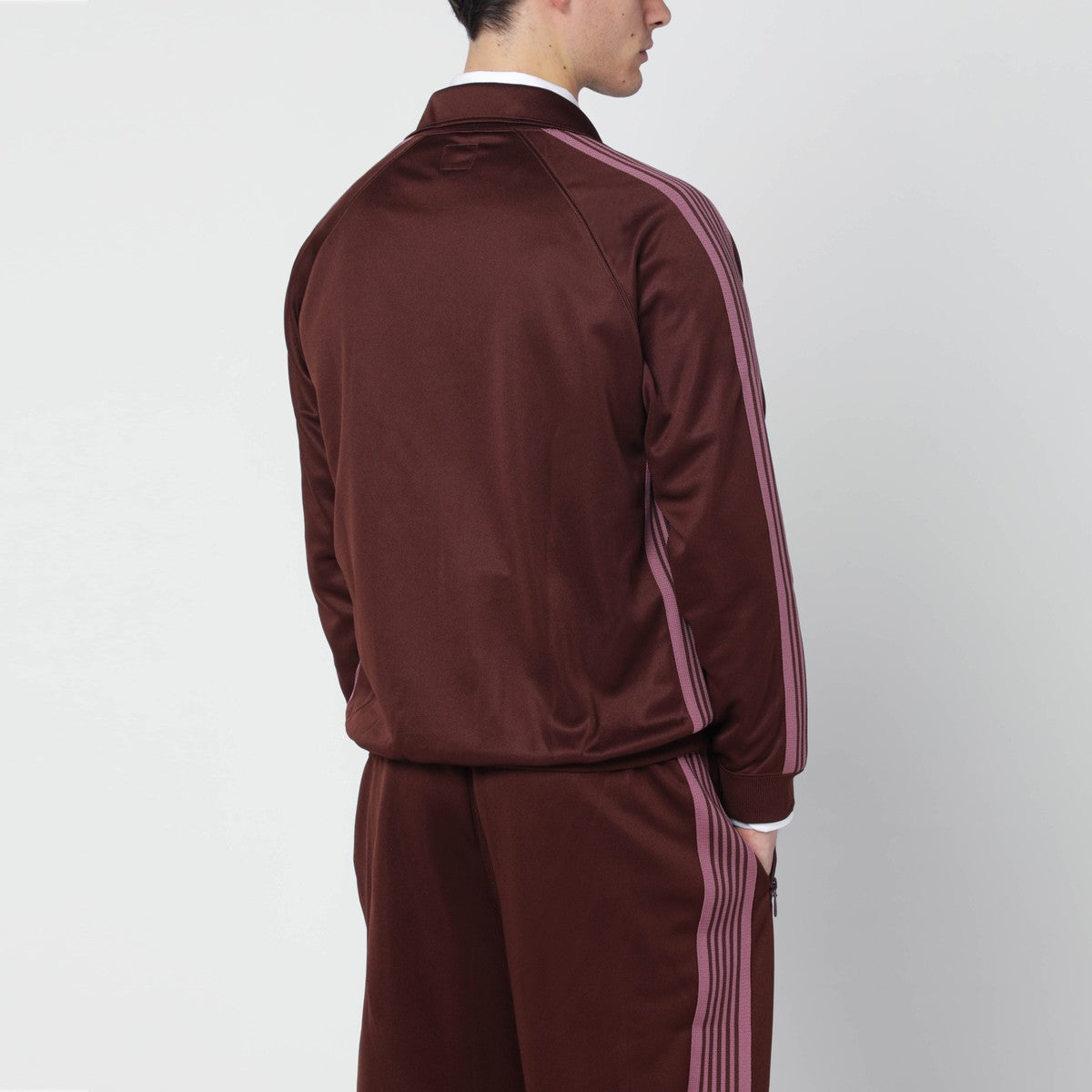 Needles Brown/antique-rose zip track jacket Needles