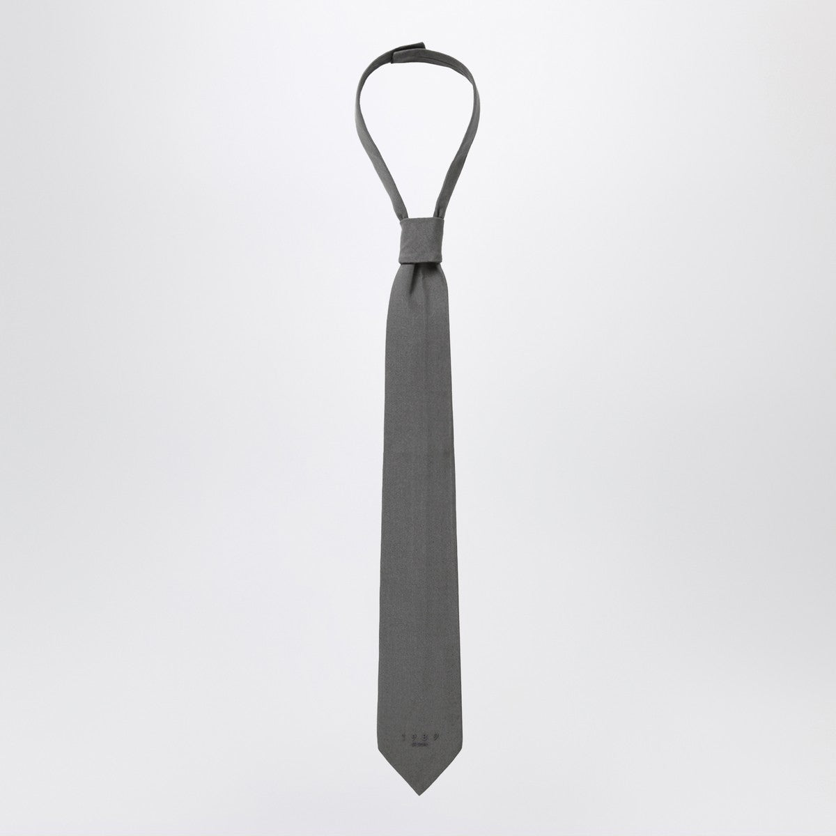 1989 STUDIO Dark grey woven tie 1989 STUDIO