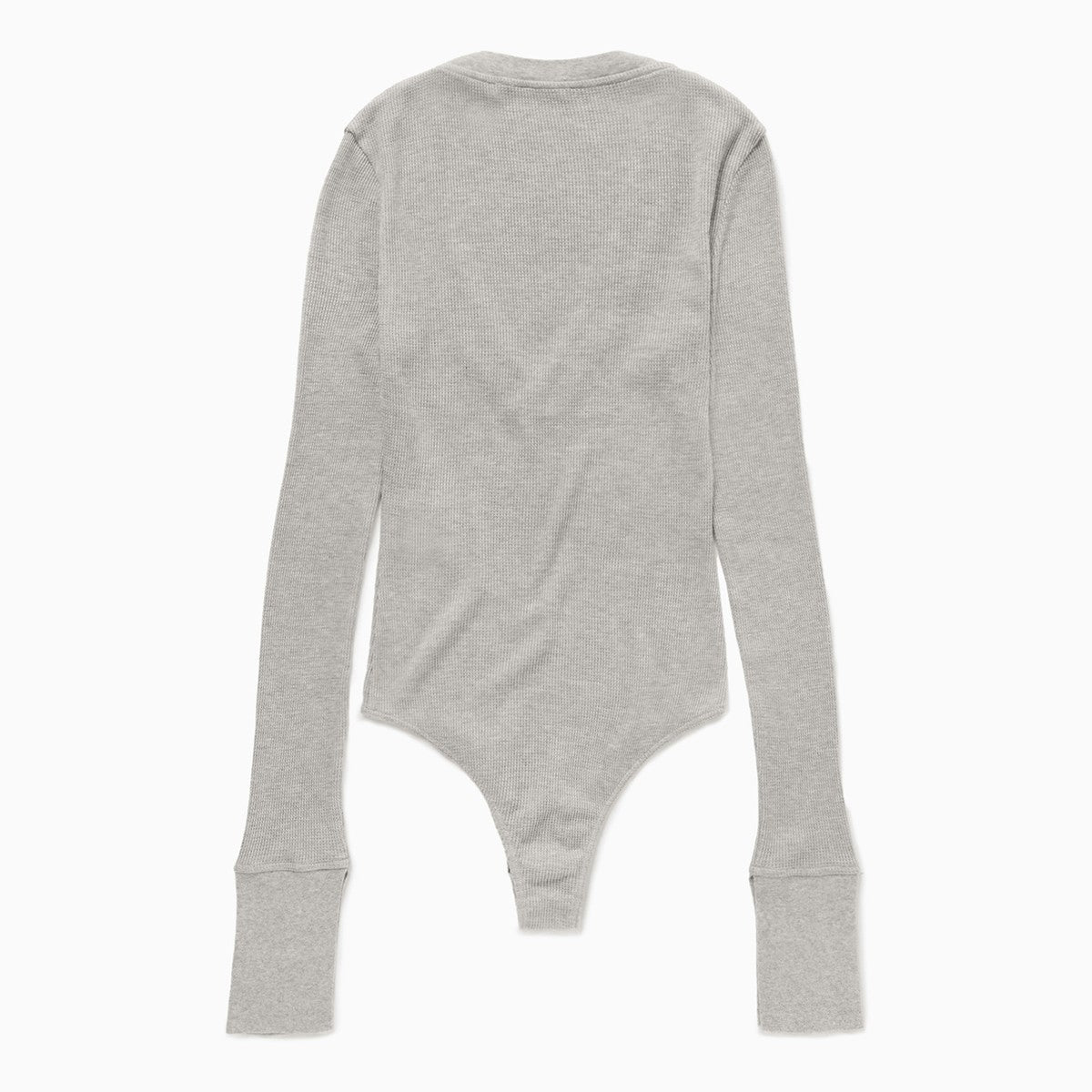 1989 STUDIO Light grey Waffle body V-neck 1989 STUDIO