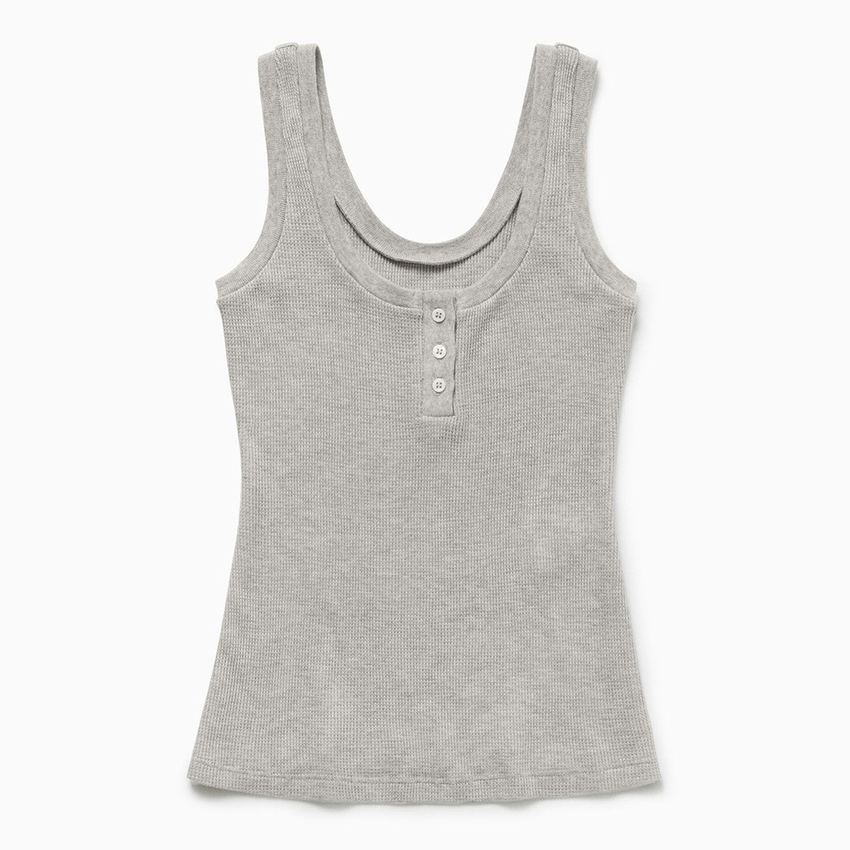 1989 STUDIO Light grey Waffle tank top 1989 STUDIO