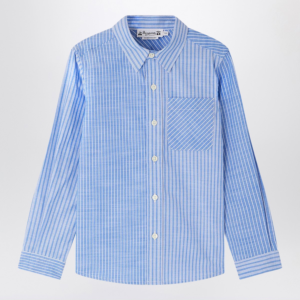 Bonpoint Light blue Tango striped shirt Bonpoint