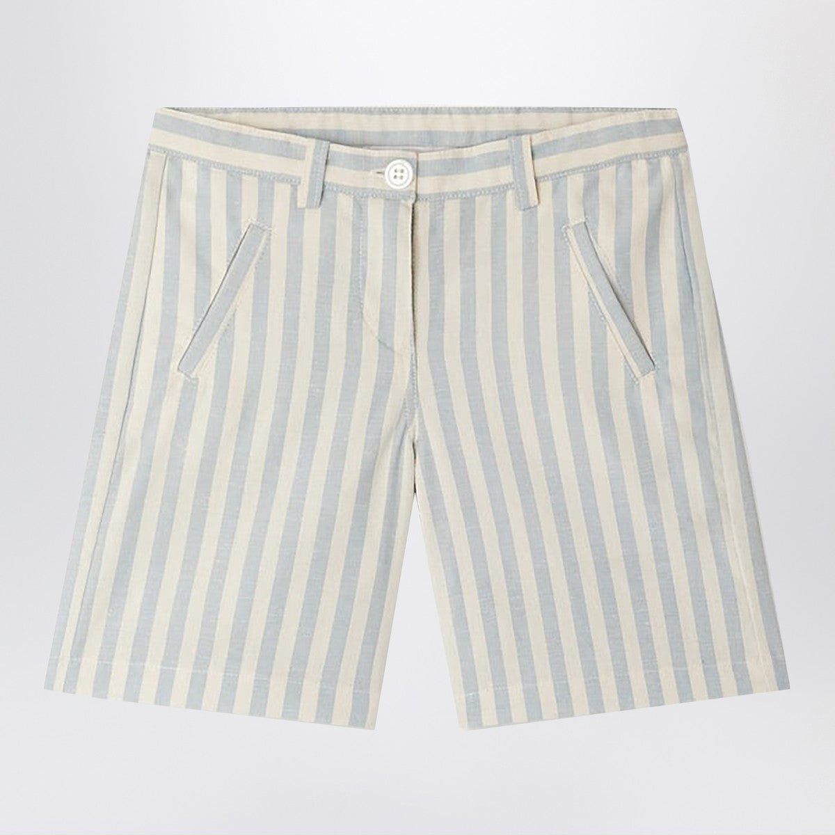 Bonpoint Bermuda Elista white/blue striped Bonpoint