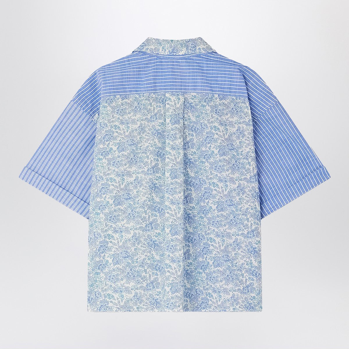 Bonpoint Elyas patchwork light blue shirt Bonpoint