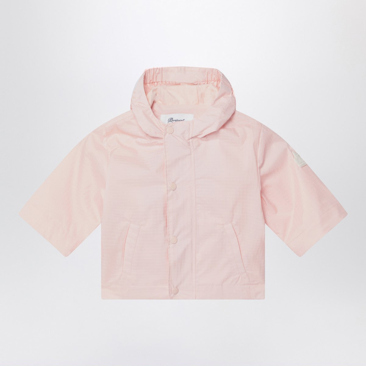 Bonpoint Pink hooded jacket in nylon