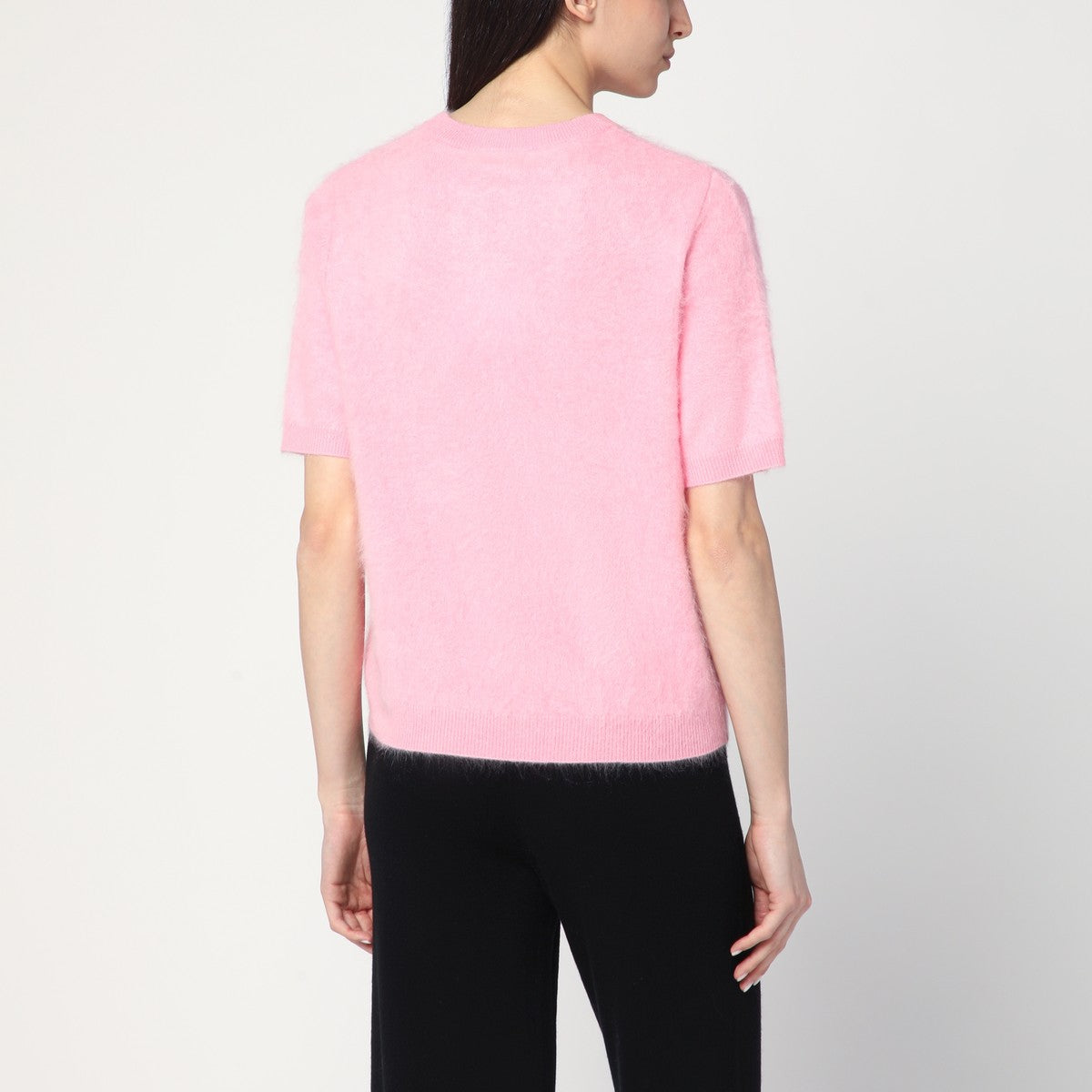 Soft Goat Pink brushed cashmere sweater Soft Goat