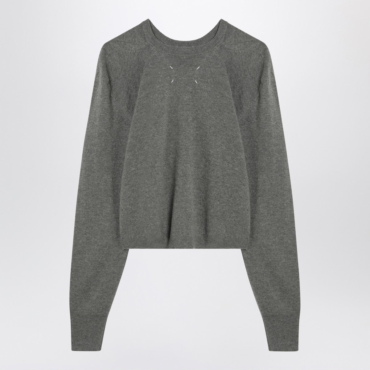 Maison Margiela Green mélange wool sweater Maison Margiela