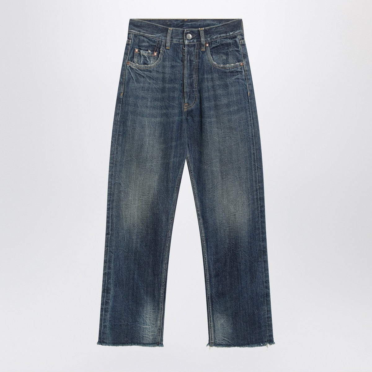 Maison Margiela Straight-leg jeans in faded blue denim Maison Margiela