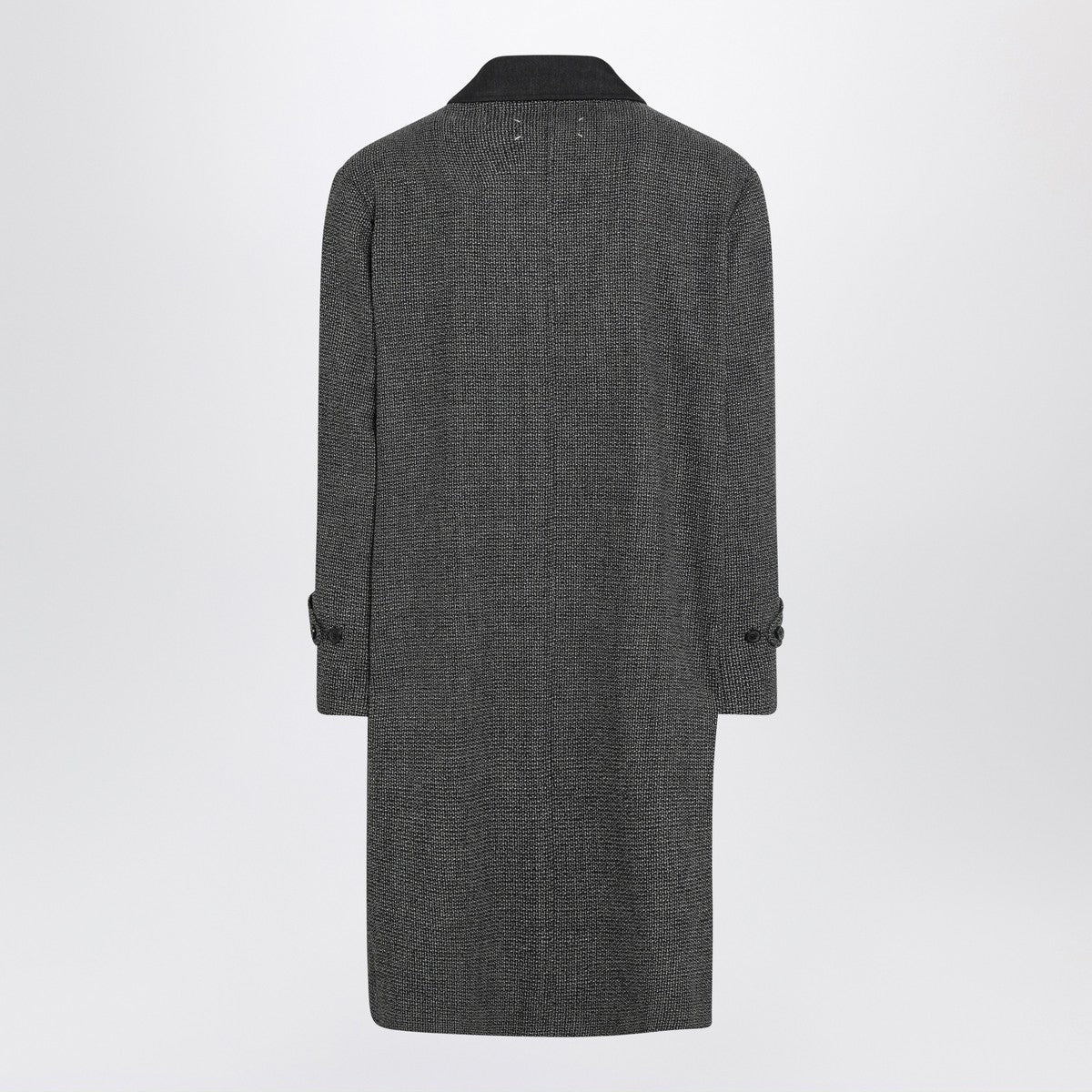 Maison Margiela Single-breasted black/white wool blend coat Maison Margiela