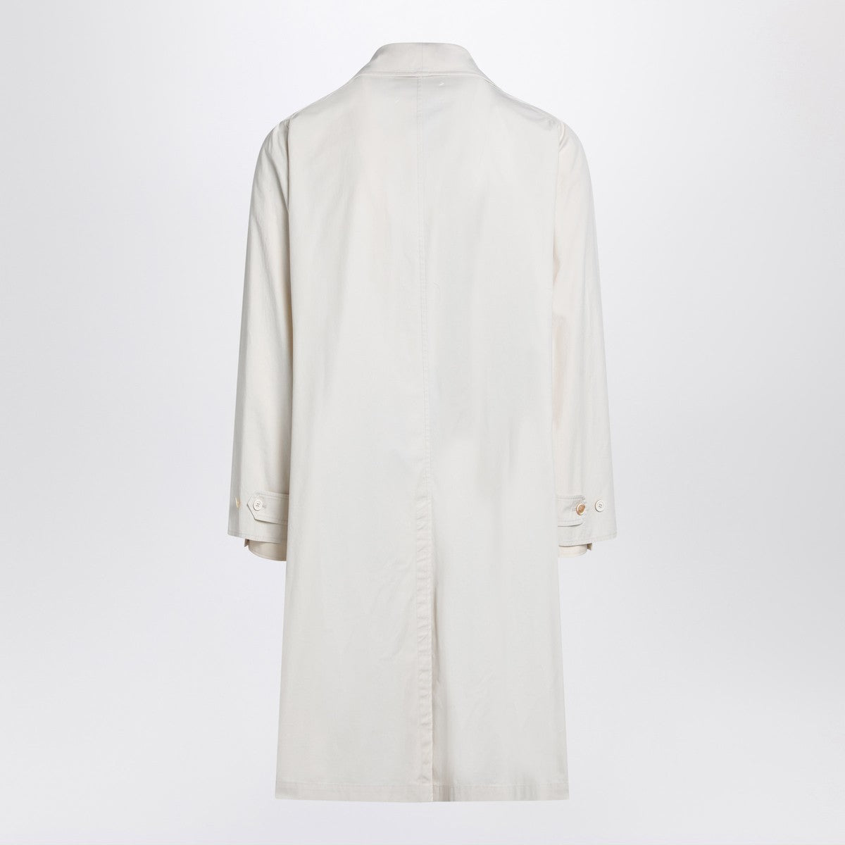 Maison Margiela Single-breasted trench coat ivory in cotton Maison Margiela