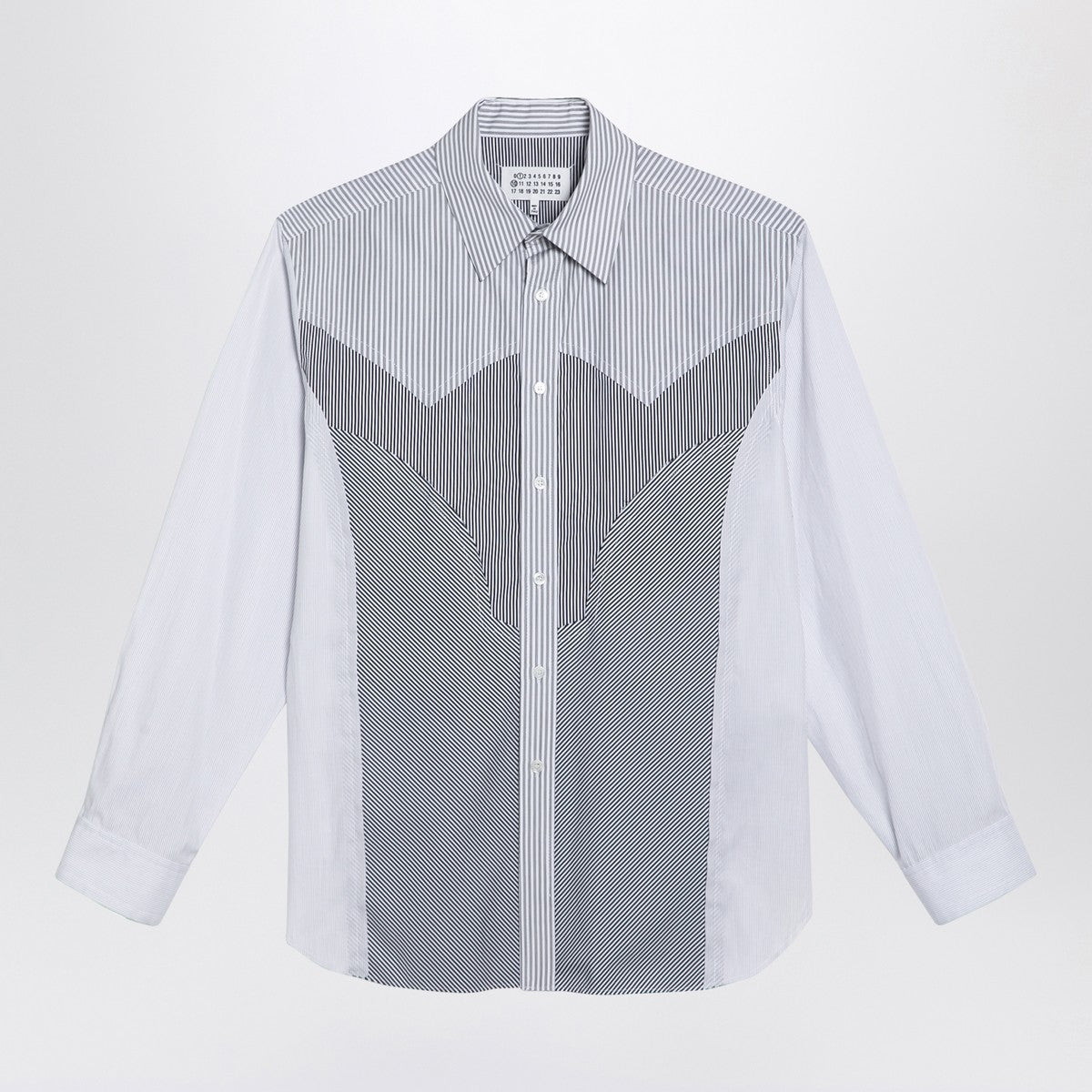 Maison Margiela Striped patchwork shirt Maison Margiela