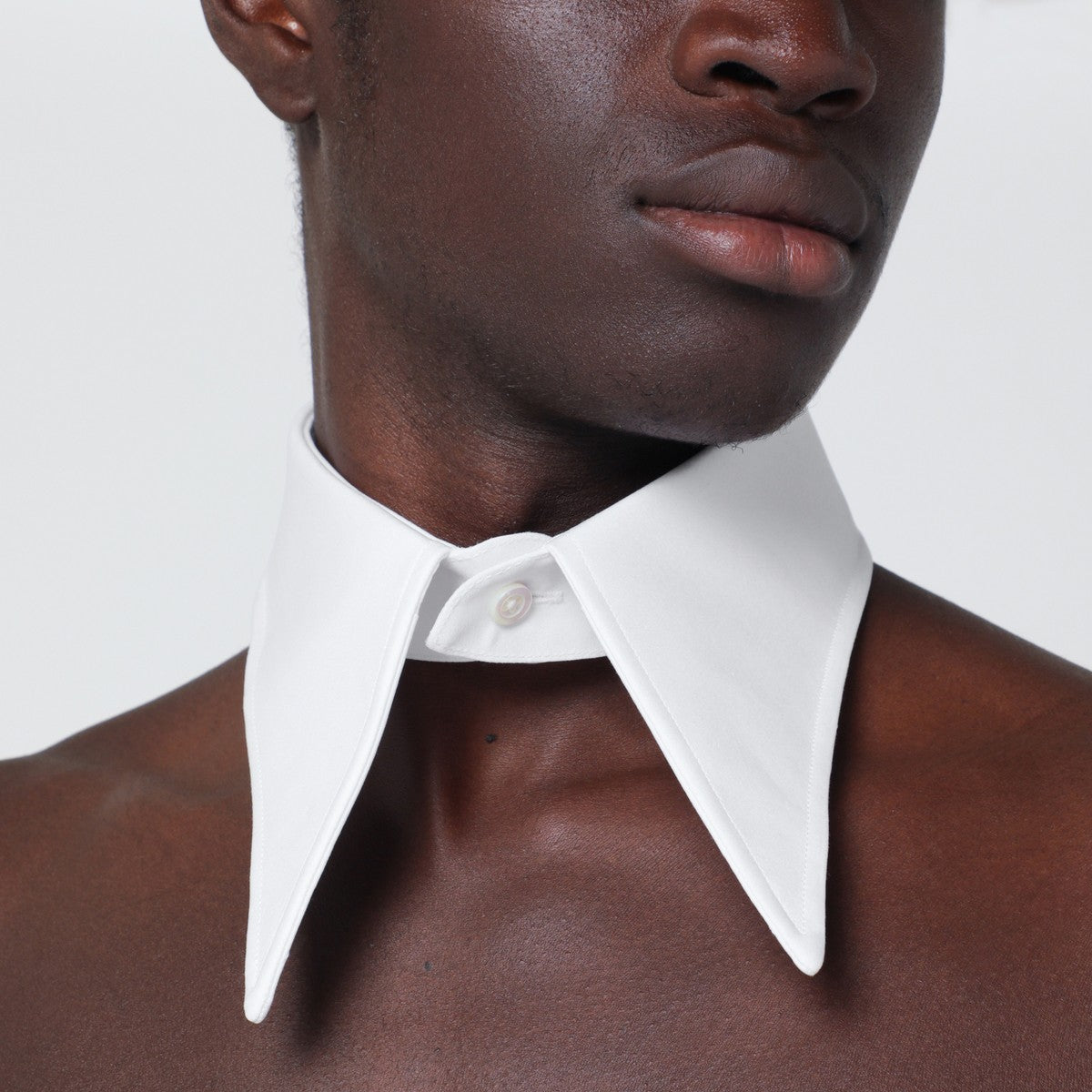 Maison Margiela White cotton pointed collar Maison Margiela