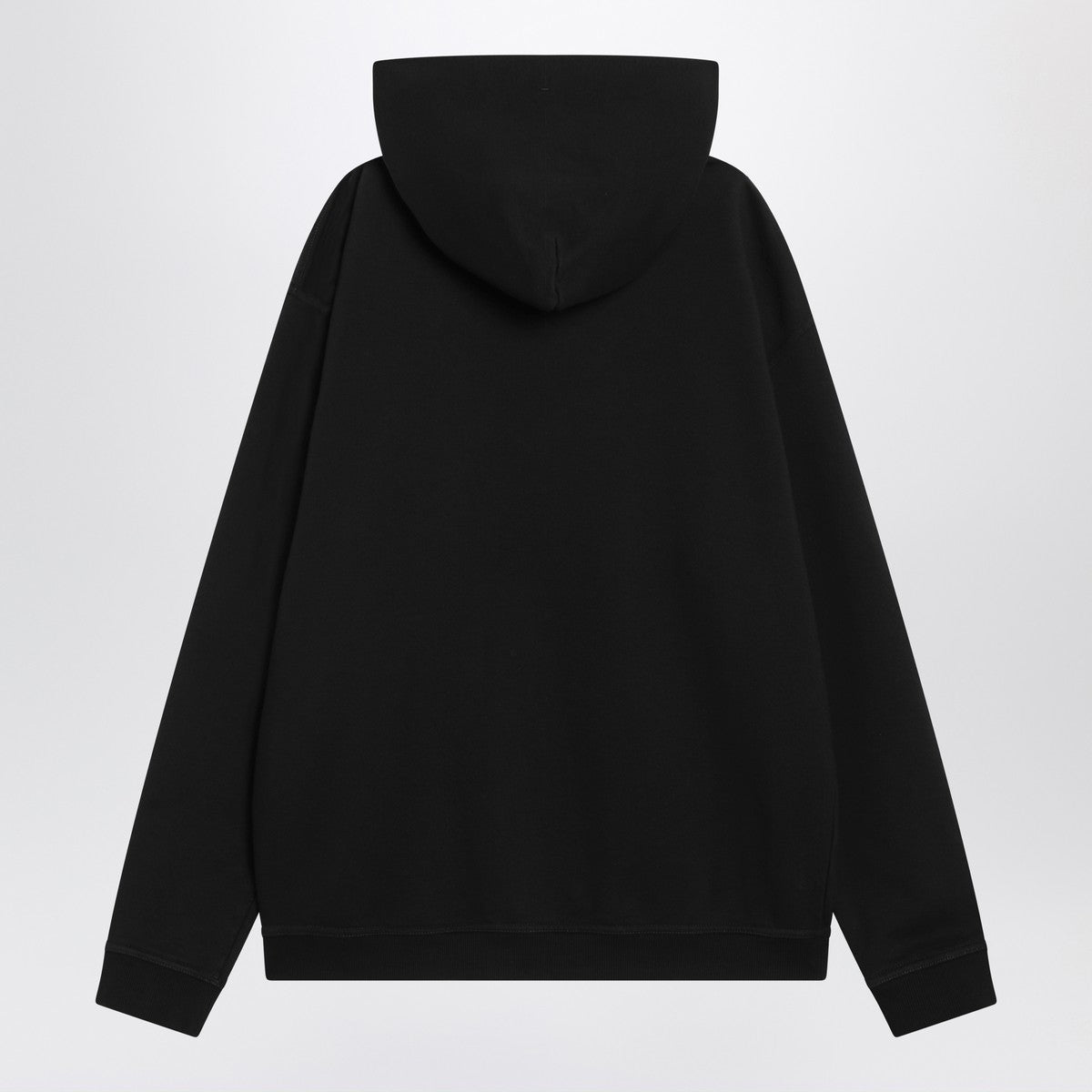 Maison Margiela Black hoodie with reversed logo Maison Margiela