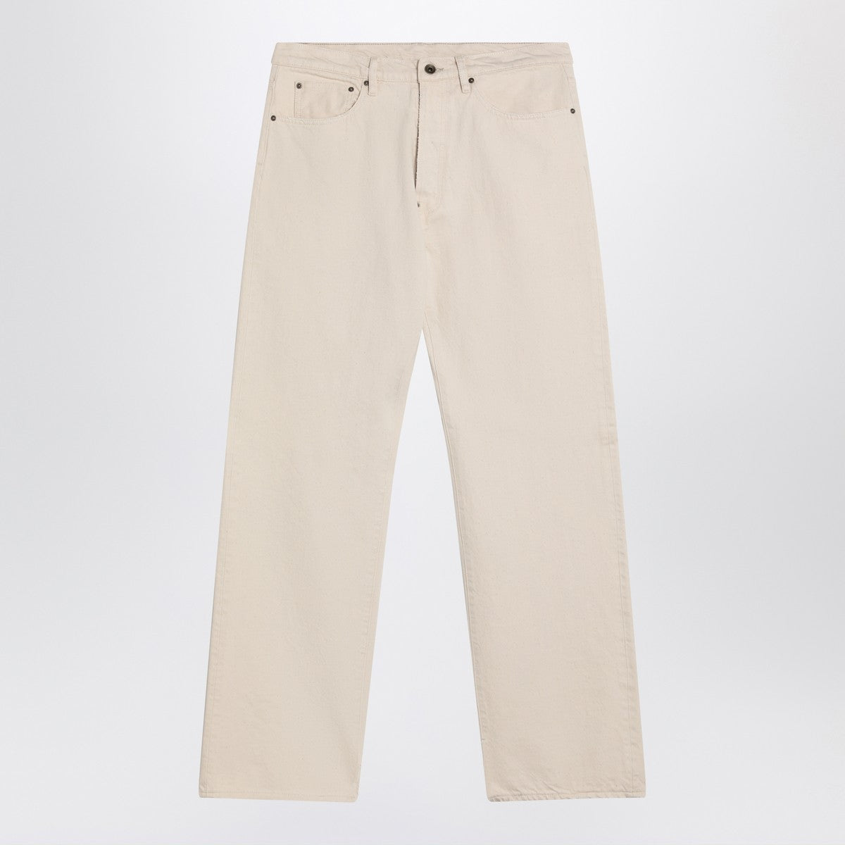 Maison Margiela Ecru cotton trousers Maison Margiela