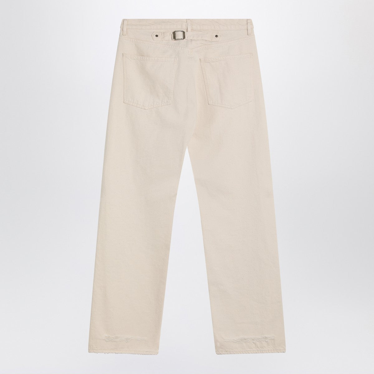 Maison Margiela Ecru cotton trousers Maison Margiela