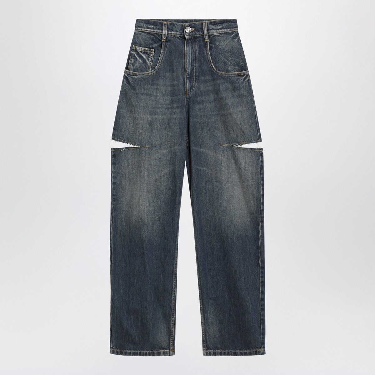 Maison Margiela Blue ripped washed jeans Maison Margiela