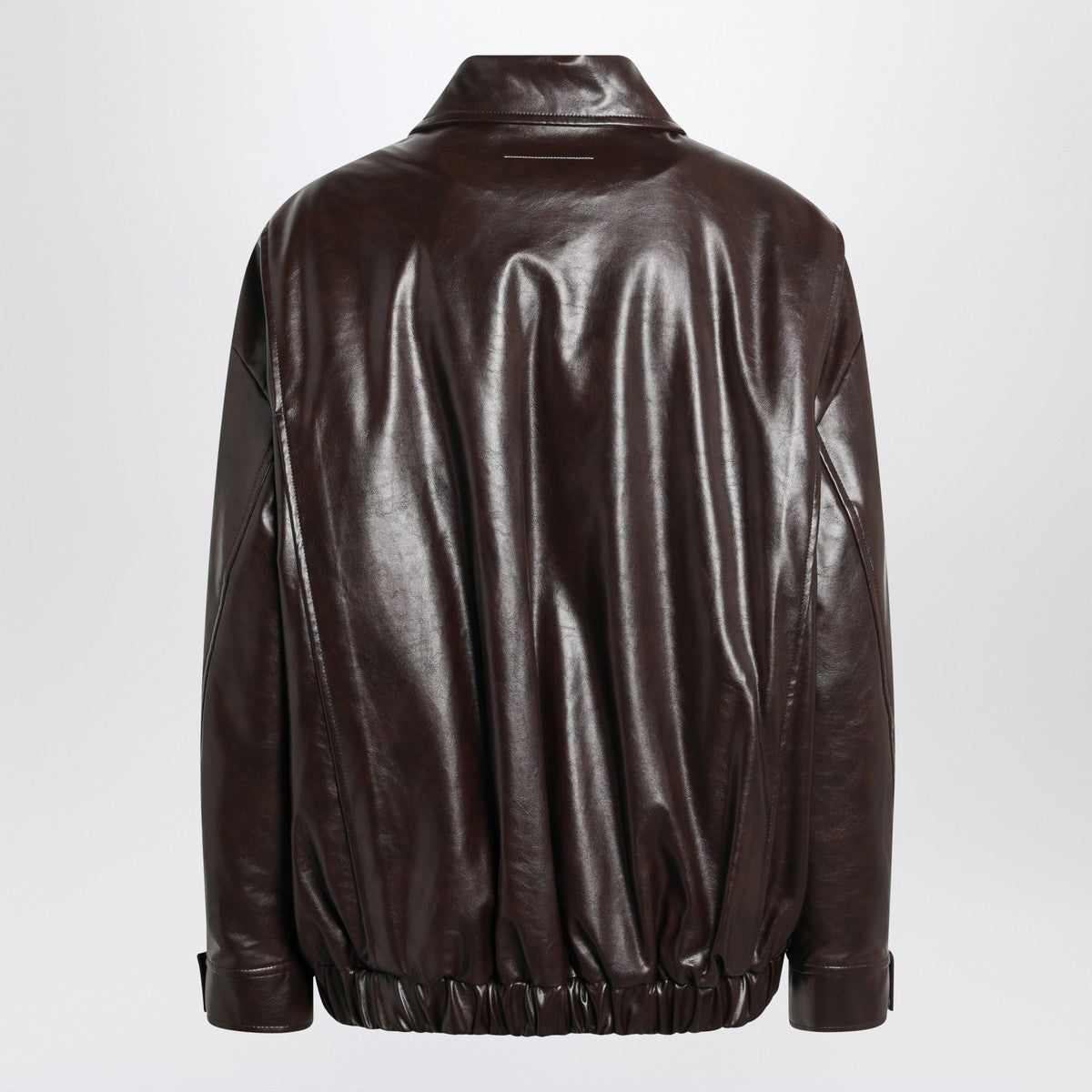 MM6 Maison Margiela Burgundy faux leather jacket MM6 Maison Margiela