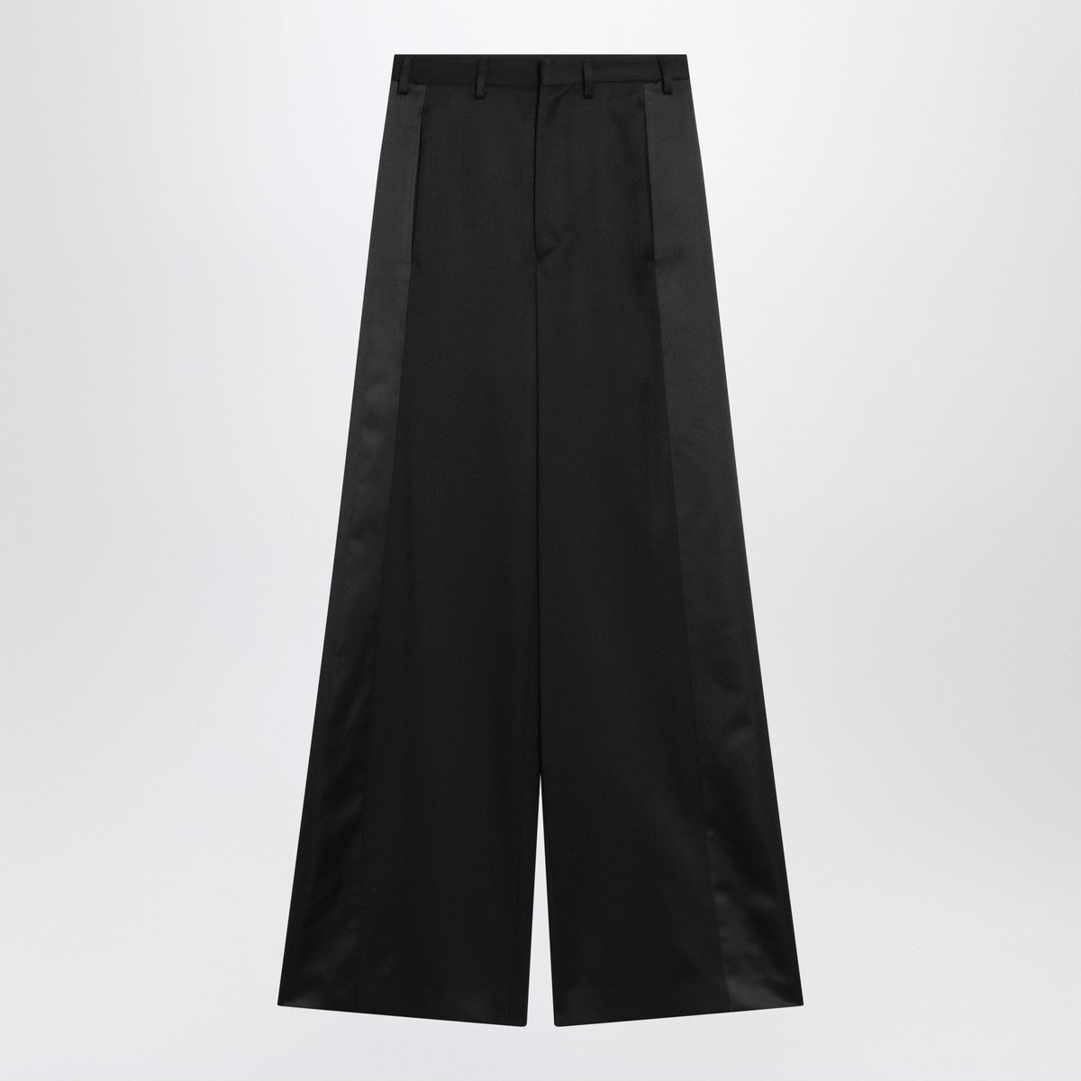 MM6 Maison Margiela Black satin palazzo pants MM6 Maison Margiela