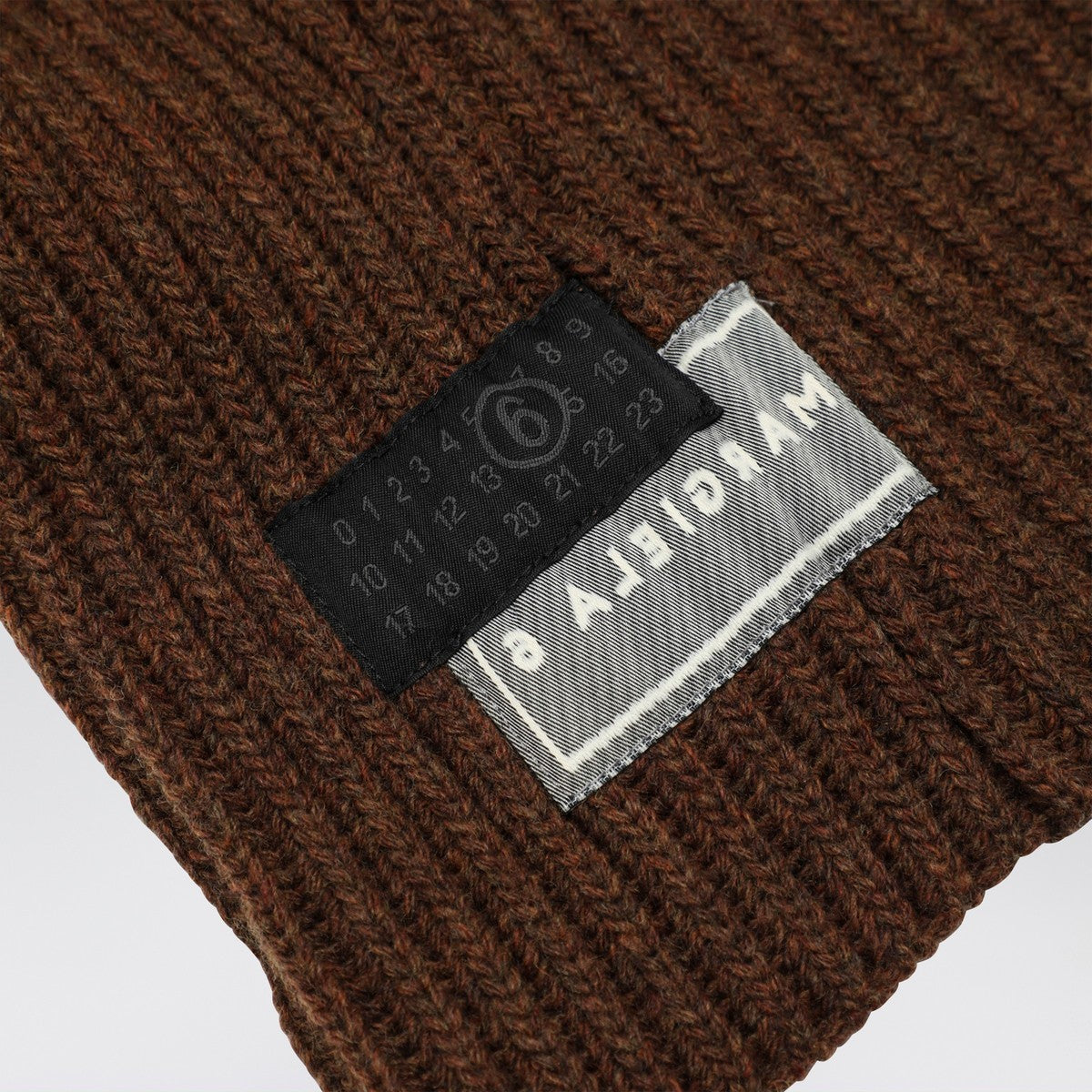 MM6 Maison Margiela Brown wool-blend hood MM6 Maison Margiela