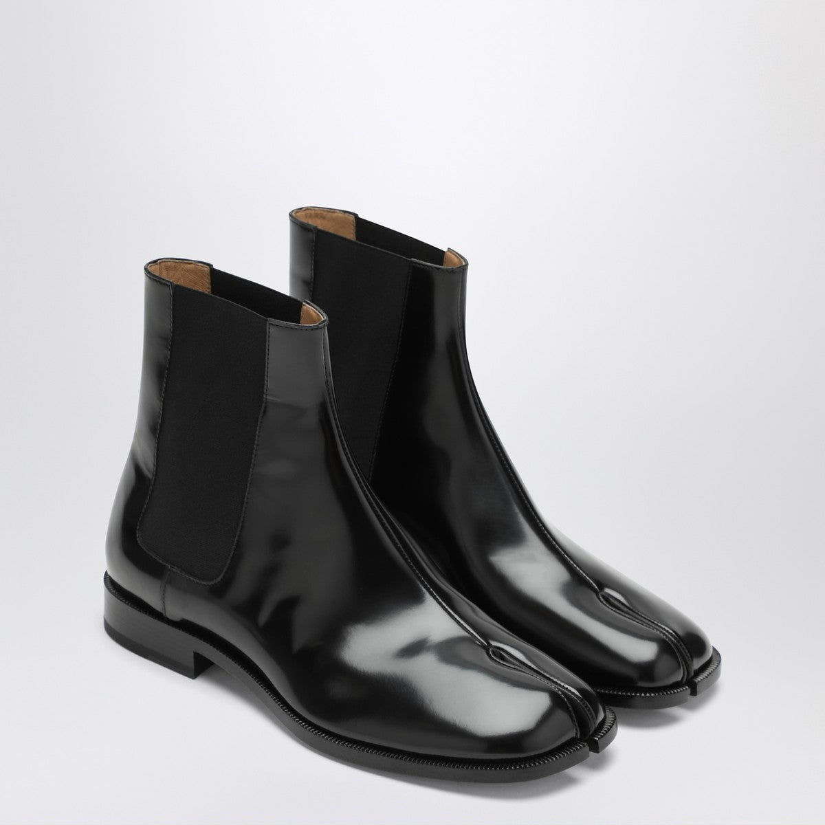 Maison Margiela Black Tabi Chelsea Ankle Boots Maison Margiela