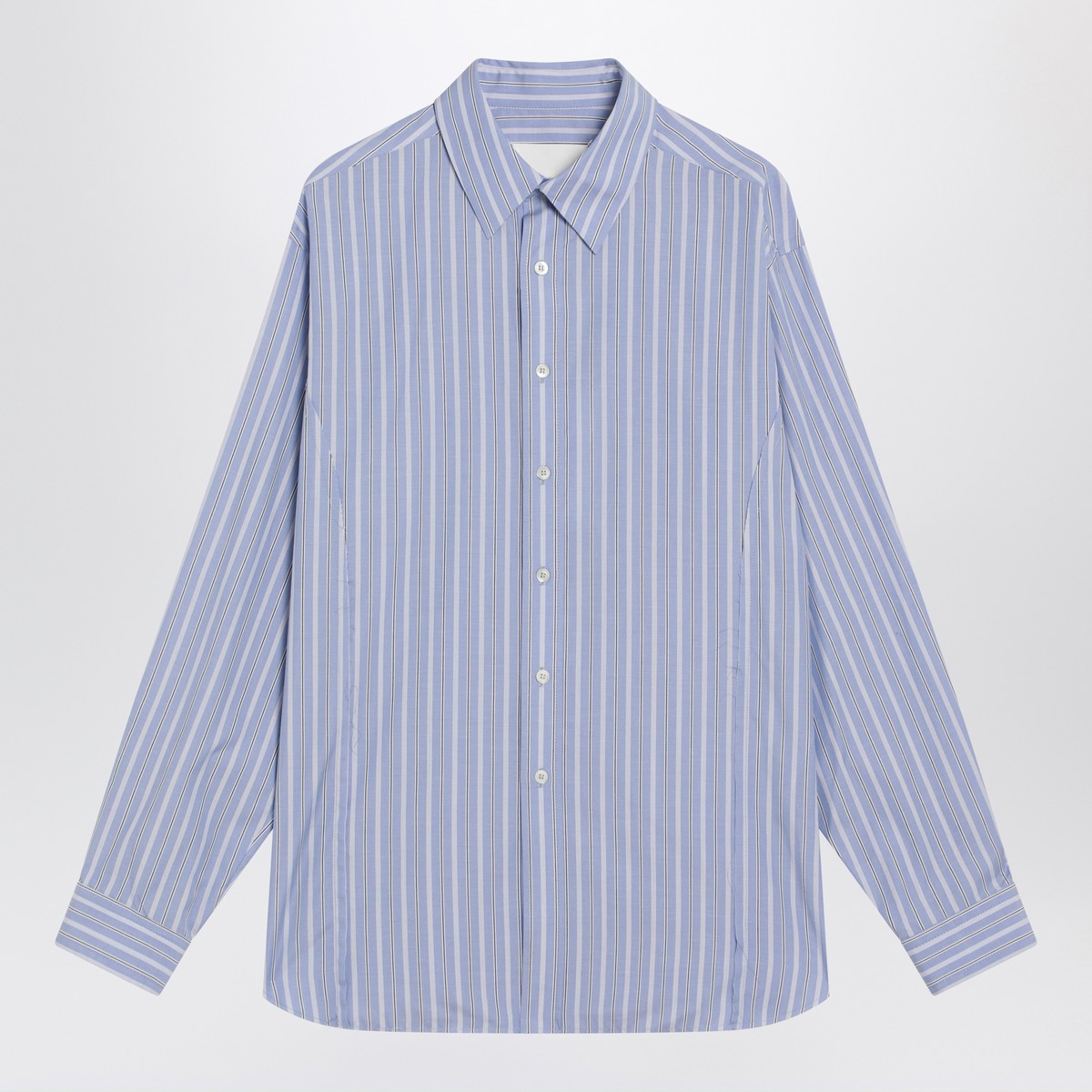Maison Margiela Light blue striped cotton shirt Maison Margiela
