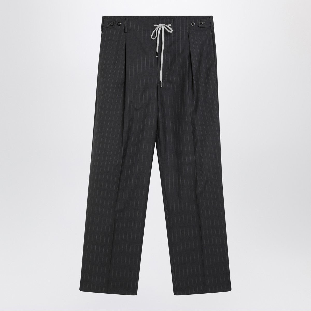 Maison Margiela Grey pinstripe wool trousers Maison Margiela