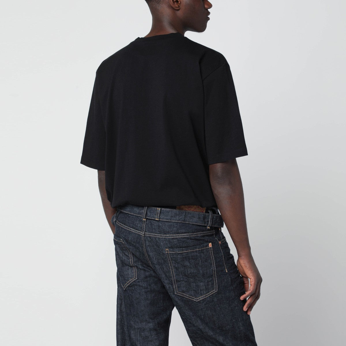 Magliano X D2 Black T-shirt with logo print Magliano X D2