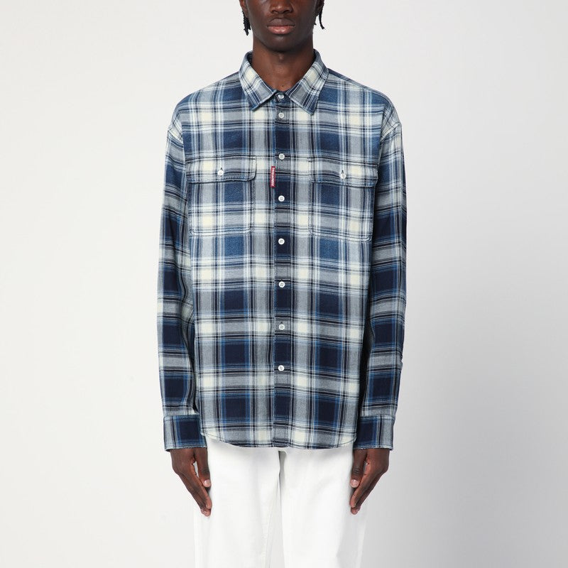 Dsquared2 Blue shirt Check pattern Dsquared2