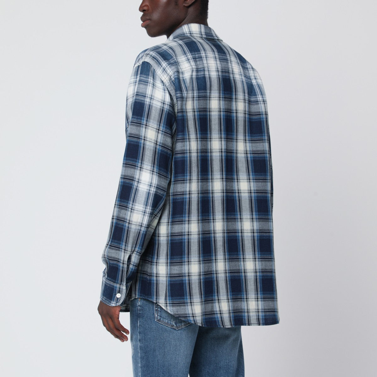Dsquared2 Blue/white check patterned shirt Dsquared2
