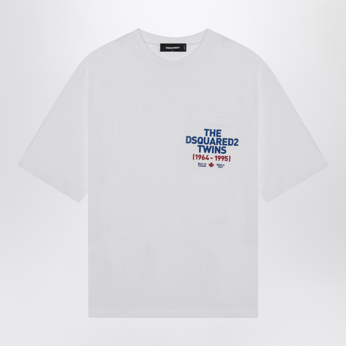 Dsquared2 White cotton T-shirt with logo Dsquared2