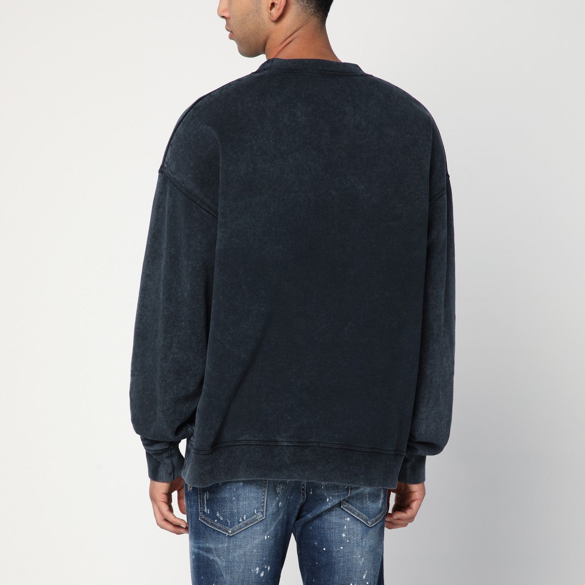 Dsquared2 Washed grey sweatshirt with logo Dsquared2