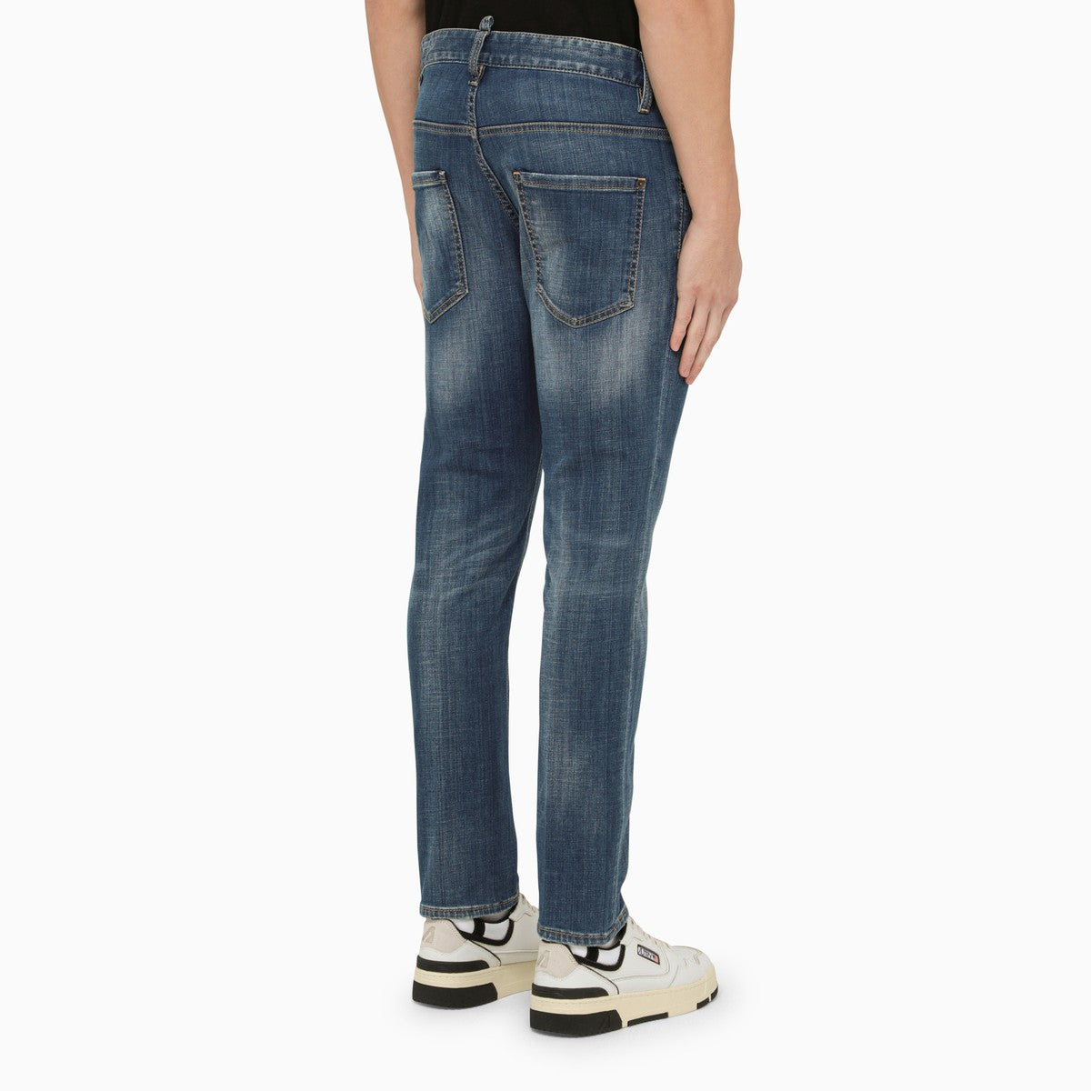 Dsquared2 Regular blue washed denim jeans Dsquared2